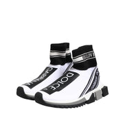 Scarpe da ginnastica Dolce & Gabbana Sorrento Socks bianche e nere