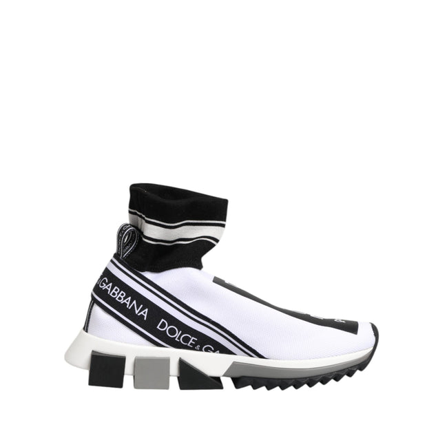 Scarpe da ginnastica Dolce & Gabbana Sorrento Socks bianche e nere