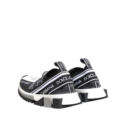 Chaussures Sneakers Basses Dolce & Gabbana Sorrento Noir Blanc