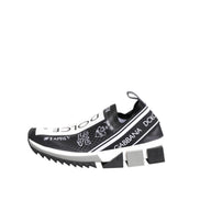 Chaussures Sneakers Basses Dolce & Gabbana Sorrento Noir Blanc