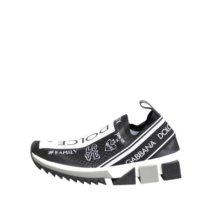 Chaussures Sneakers Basses Dolce & Gabbana Sorrento Noir Blanc