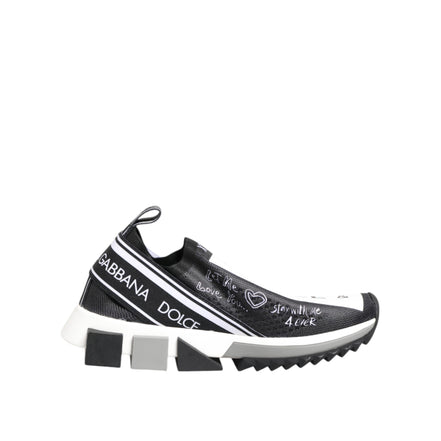 Chaussures Sneakers Basses Dolce & Gabbana Sorrento Noir Blanc