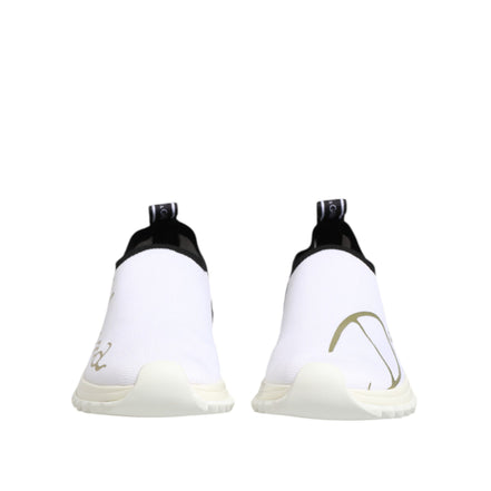 Dolce & Gabbana White Black Low Top Sorrento Sneakers