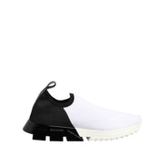 Dolce & Gabbana White Black Low Top Sorrento Sneakers
