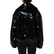 Dolce & Gabbana Black Quilted Puffer Coat Jacket