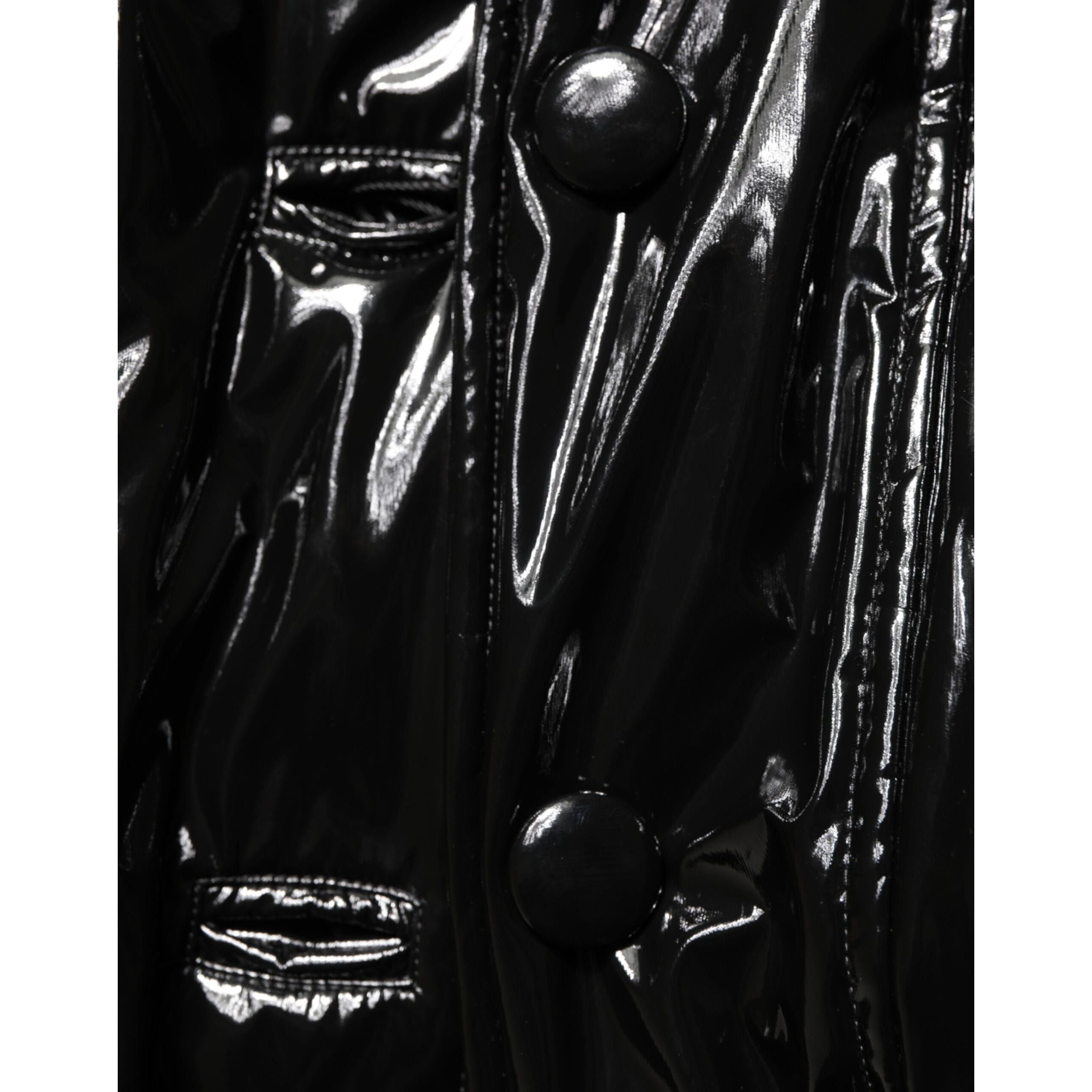 Dolce & Gabbana Black Quilted Puffer Coat Jacket