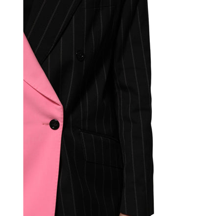 Veste-Manteau Ornée en Patchwork Multicolore Dolce & Gabbana