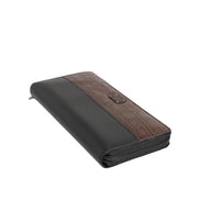 Portefeuille Continental pour Homme en Cuir Exotique Noir et Marron Dolce & Gabbana