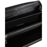 Portefeuille Continental pour Homme en Cuir Exotique Noir et Marron Dolce & Gabbana
