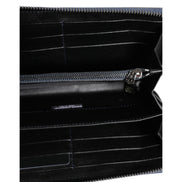 Portefeuille Clutch Continental pour homme Dolce & Gabbana en cuir exotique noir et bleu