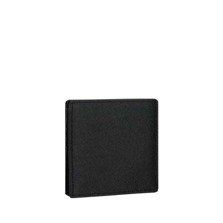 Saint Laurent Black Calf Leather Wallet