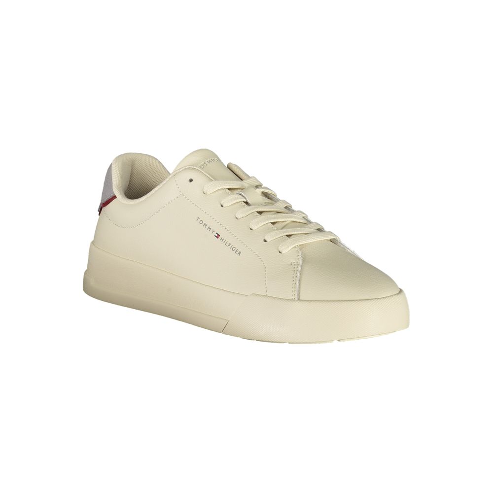 Baskets Tommy Hilfiger homme en polyuréthane beige