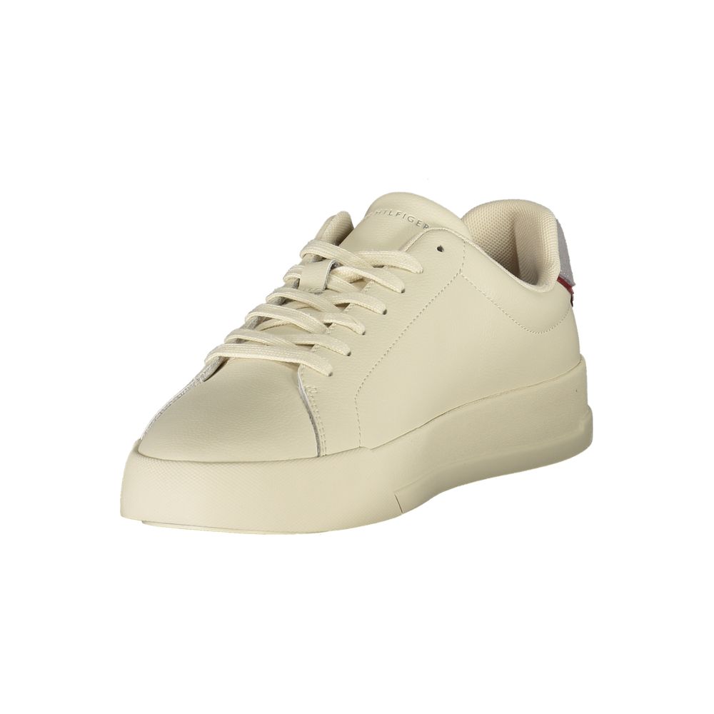 Baskets Tommy Hilfiger homme en polyuréthane beige