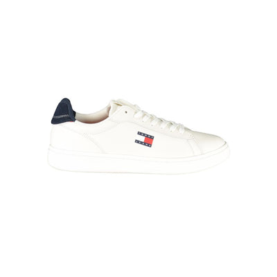 Tommy Hilfiger Bianco Poliuretano Scarpa da Ginnastica Uomo