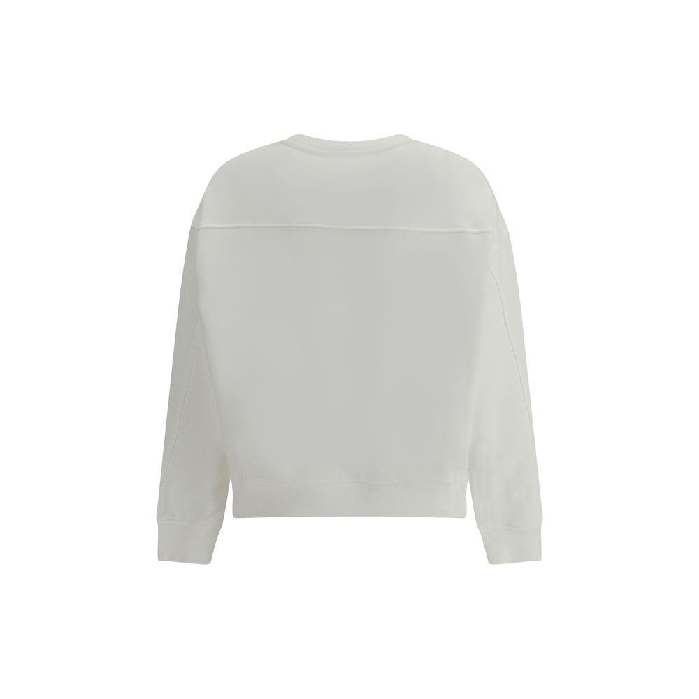 PINKO White Embroidered Logo Sweatshirt