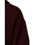 Dolce & Gabbana Burgundy Cotton Plaid Lined Hoodie