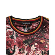 Dolce & Gabbana Multicolor Marble Print Oversize T-shirt