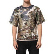 T-shirt Girocollo Uomo Dolce & Gabbana in Lino Palermo Jazz Club