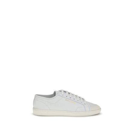 Sneakers basse Saint Laurent in pelle di vitello bianca Bos Taurus