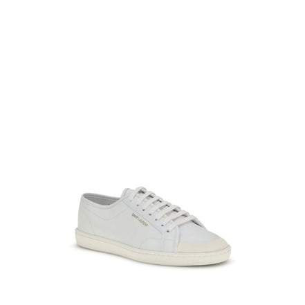 Sneakers basse Saint Laurent in pelle di vitello bianca Bos Taurus