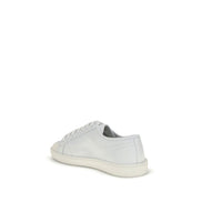 Sneakers basse Saint Laurent in pelle di vitello bianca Bos Taurus