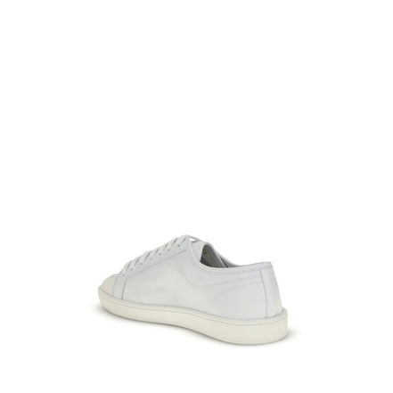 Sneakers basse Saint Laurent in pelle di vitello bianca Bos Taurus