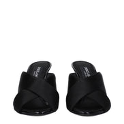 Sandali neri Dolce & Gabbana con tacco a stiletto in raso
