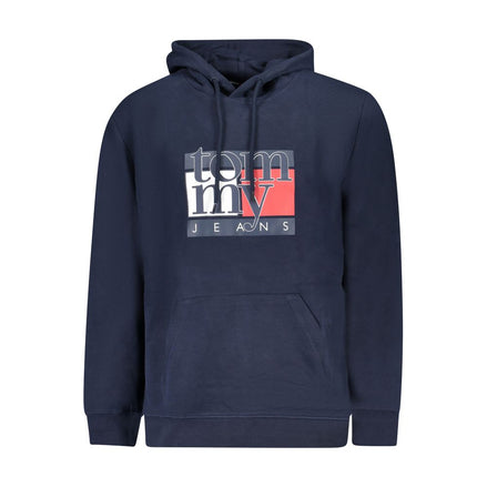 Felpa con cappuccio da uomo Tommy Hilfiger in cotone blu