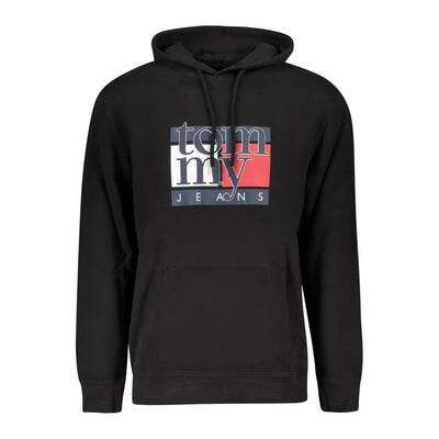 Felpa da uomo Tommy Hilfiger in cotone nero