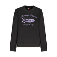 Sweat-shirt Tommy Hilfiger noir en coton pour femme