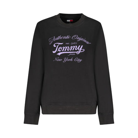 Sweat-shirt Tommy Hilfiger noir en coton pour femme