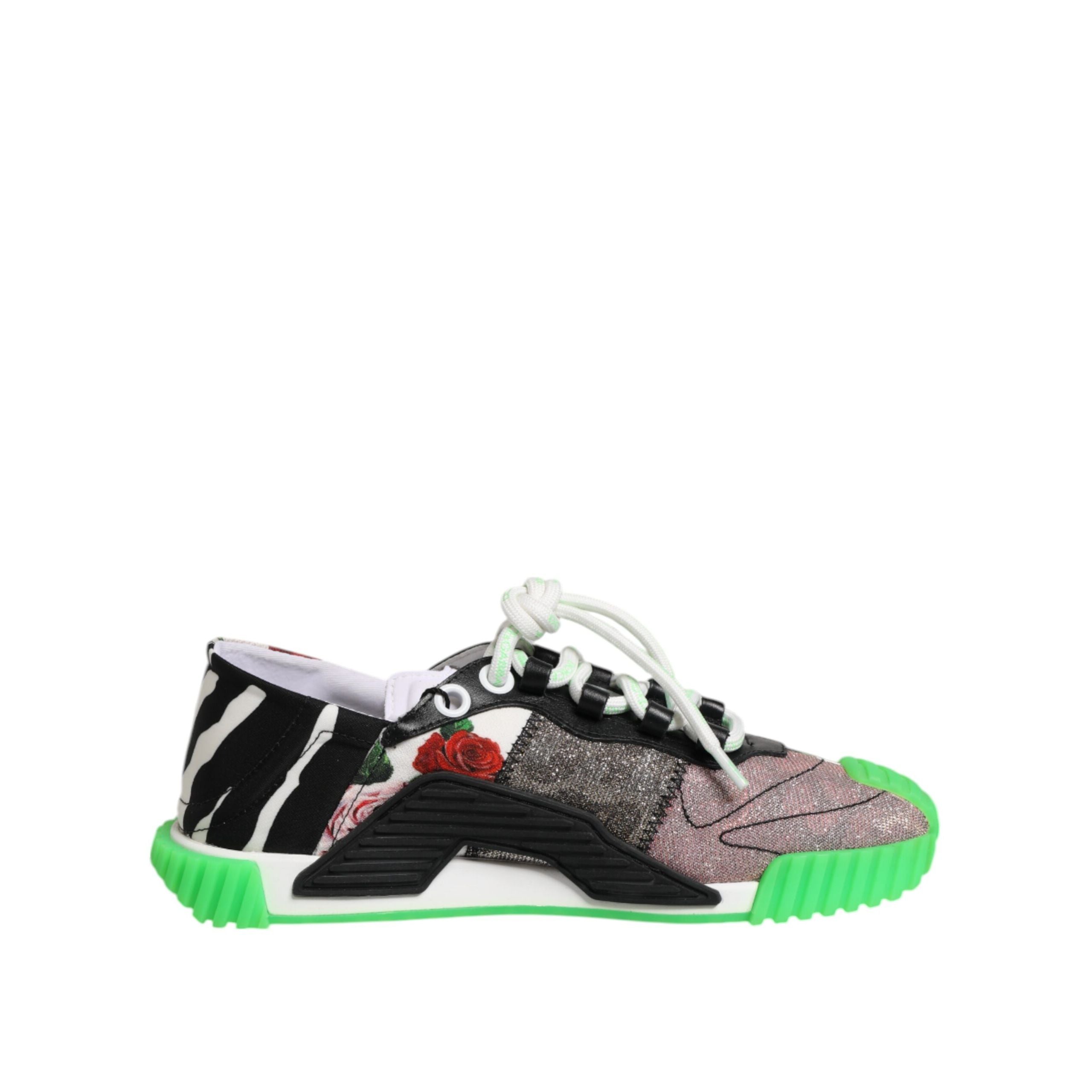Dolce & Gabbana Multicolor DG Logo Leopard Cherry Sneakers