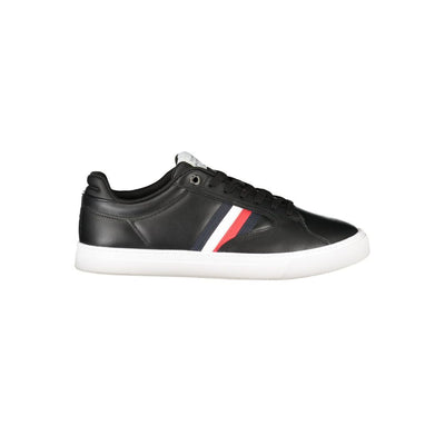 Sneaker da Uomo in Poliestere Nero Tommy Hilfiger