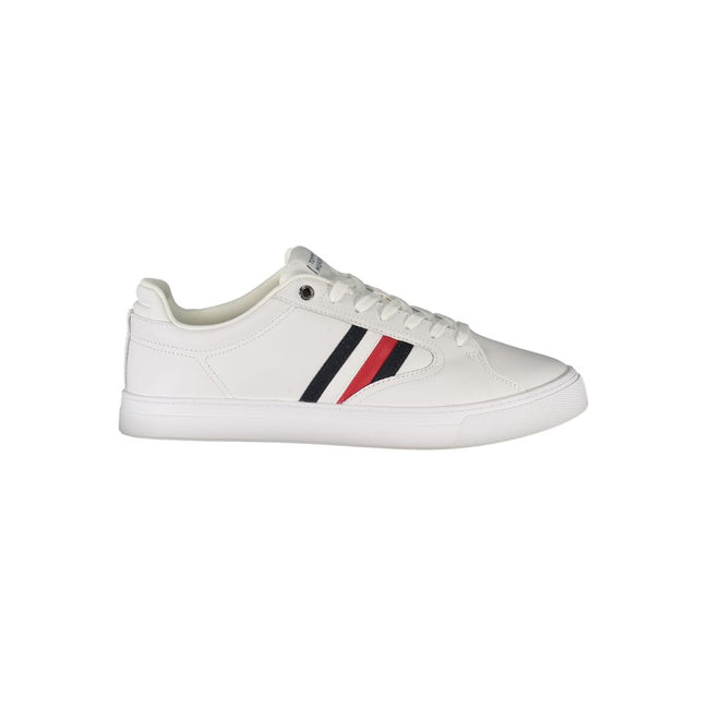 Sneaker da Uomo in Pelle Bianca Tommy Hilfiger
