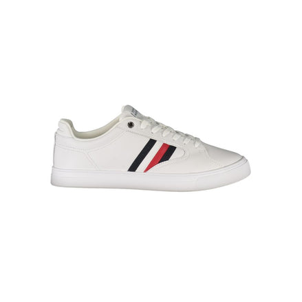 Sneaker da Uomo in Pelle Bianca Tommy Hilfiger