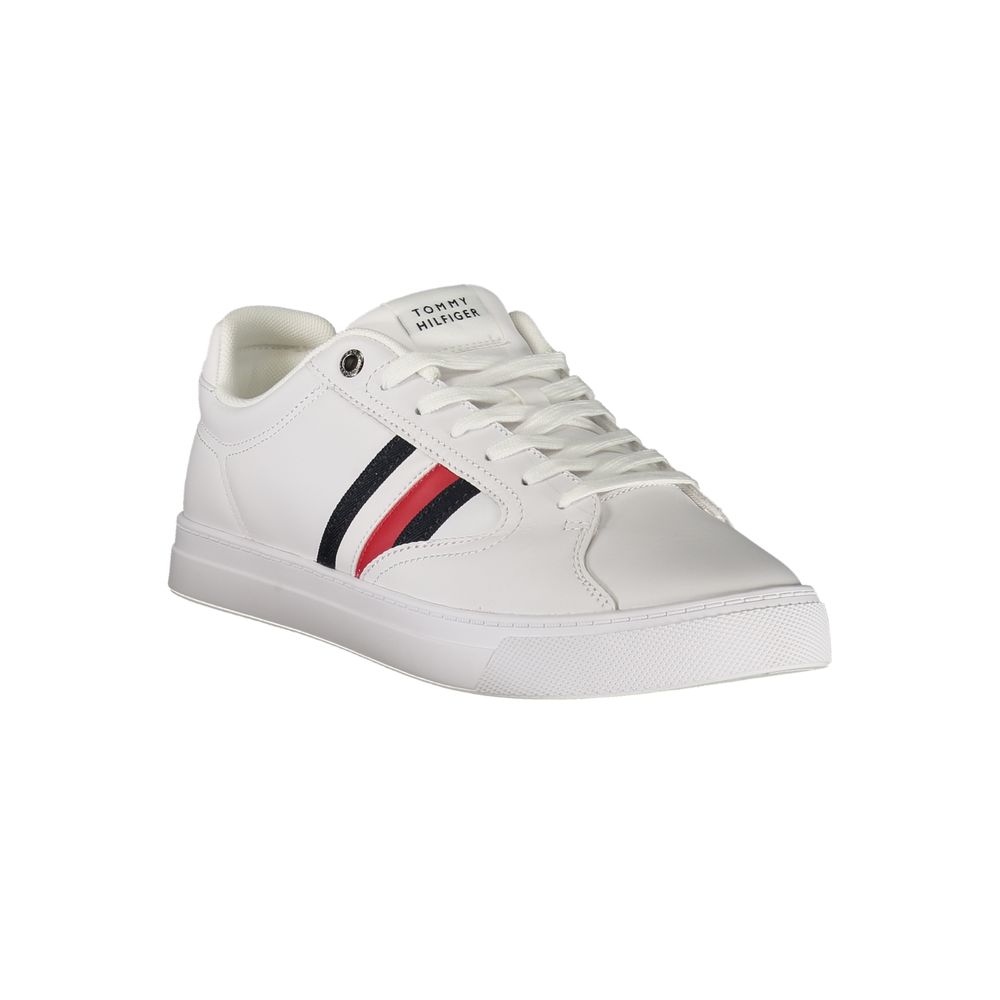 Sneaker da Uomo in Pelle Bianca Tommy Hilfiger