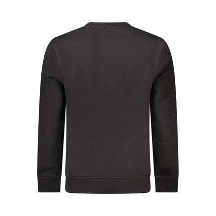 Maglione da uomo in cotone nero Hugo Boss