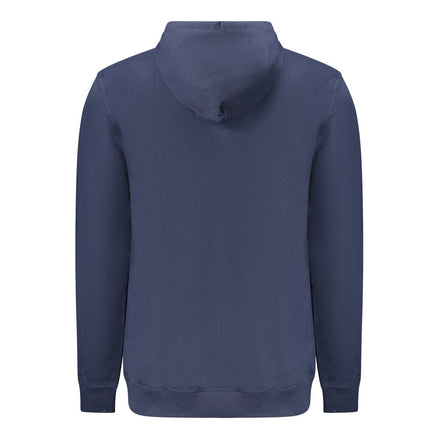 Felpa con cappuccio da uomo in cotone blu Tommy Hilfiger