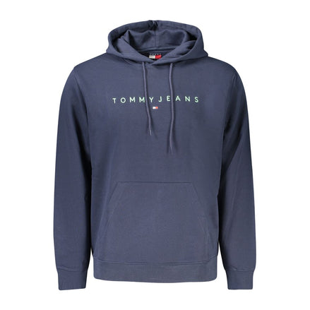 Felpa con cappuccio da uomo Tommy Hilfiger in cotone blu