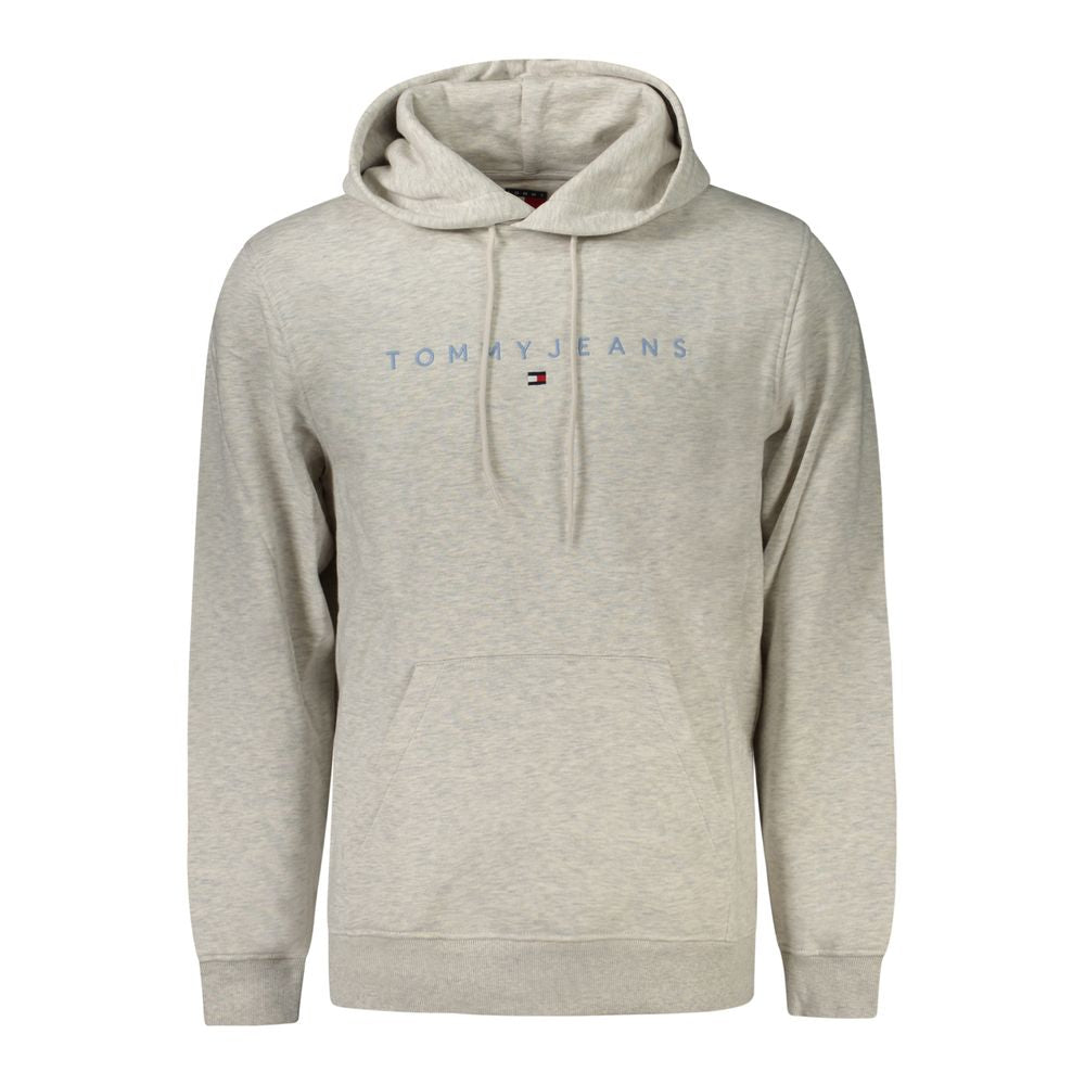 Felpa Tommy Hilfiger Grigia in Cotone da Uomo