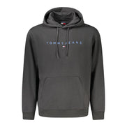 Tommy Hilfiger Felpa da Uomo in Cotone Nero
