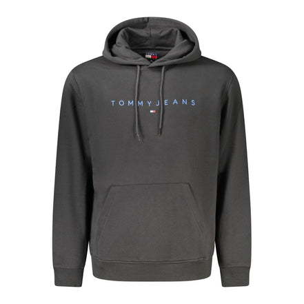 Tommy Hilfiger Felpa da Uomo in Cotone Nero