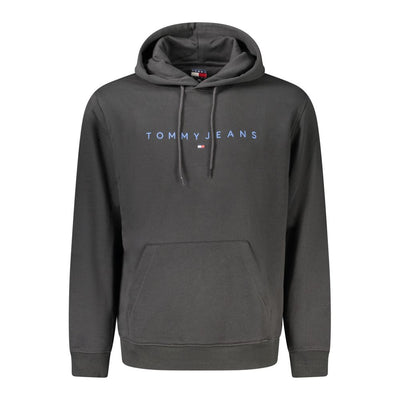 Tommy Hilfiger Felpa da Uomo in Cotone Nero