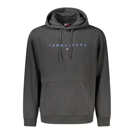 Tommy Hilfiger Felpa da Uomo in Cotone Nero