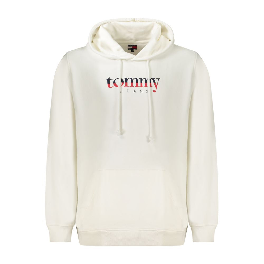 Felpa da uomo Tommy Hilfiger in cotone bianco
