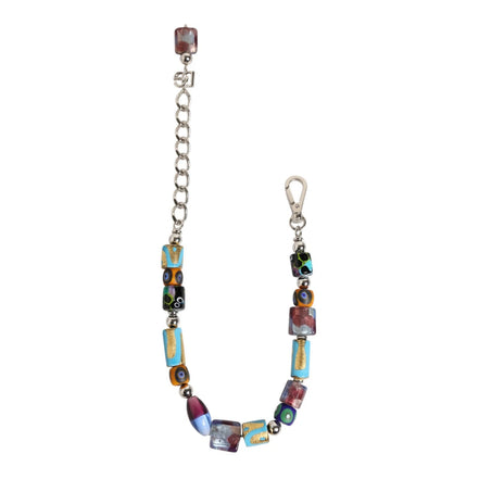 Dolce & Gabbana Collana Multicolor in Ottone e Zamak con Perline in Vetro di Murano
