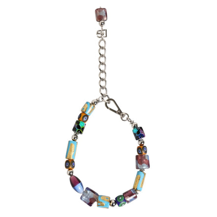 Dolce & Gabbana Collana Multicolor in Ottone e Zamak con Perline in Vetro di Murano