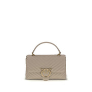 PINKO Beige Love Lady Handbag