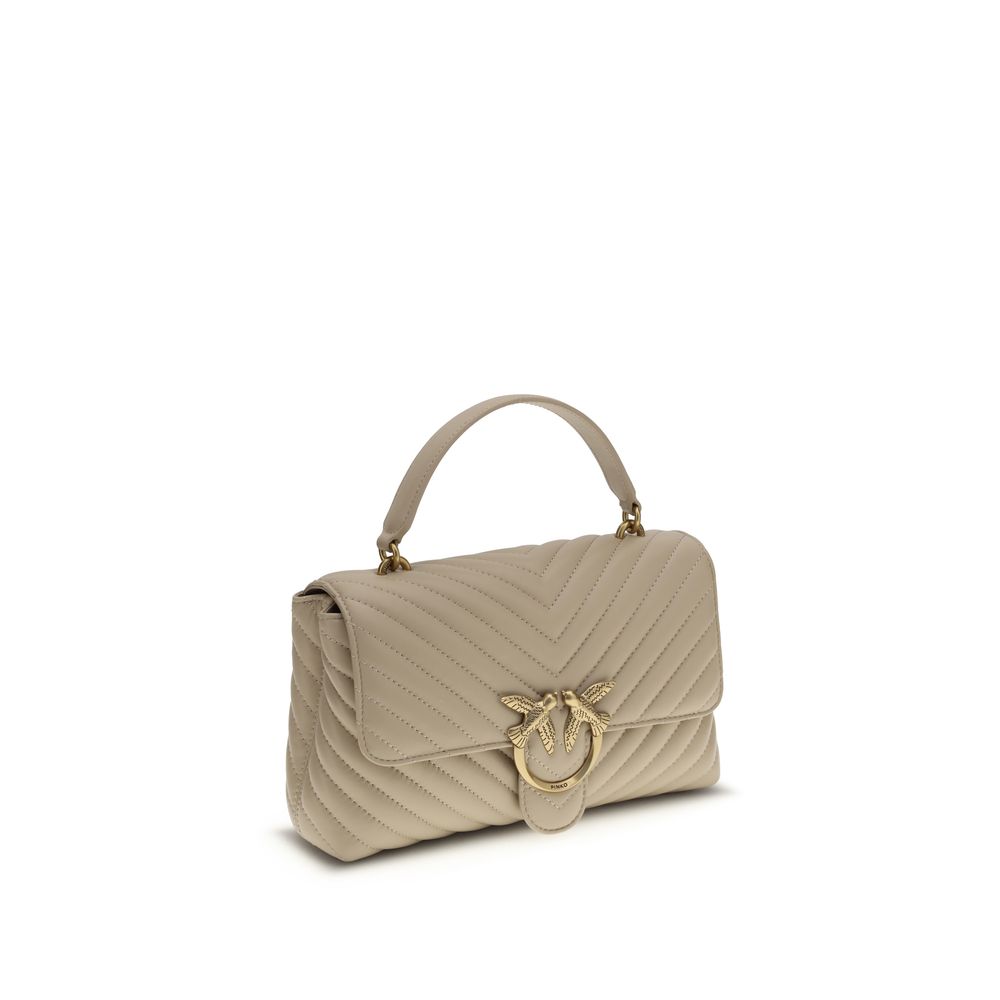 PINKO Beige Love Lady Handbag