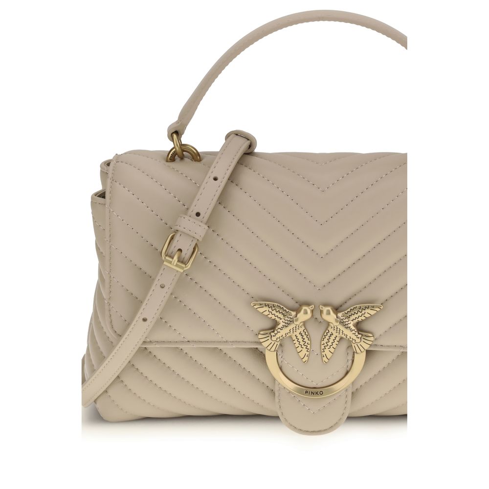 PINKO Beige Love Lady Handbag